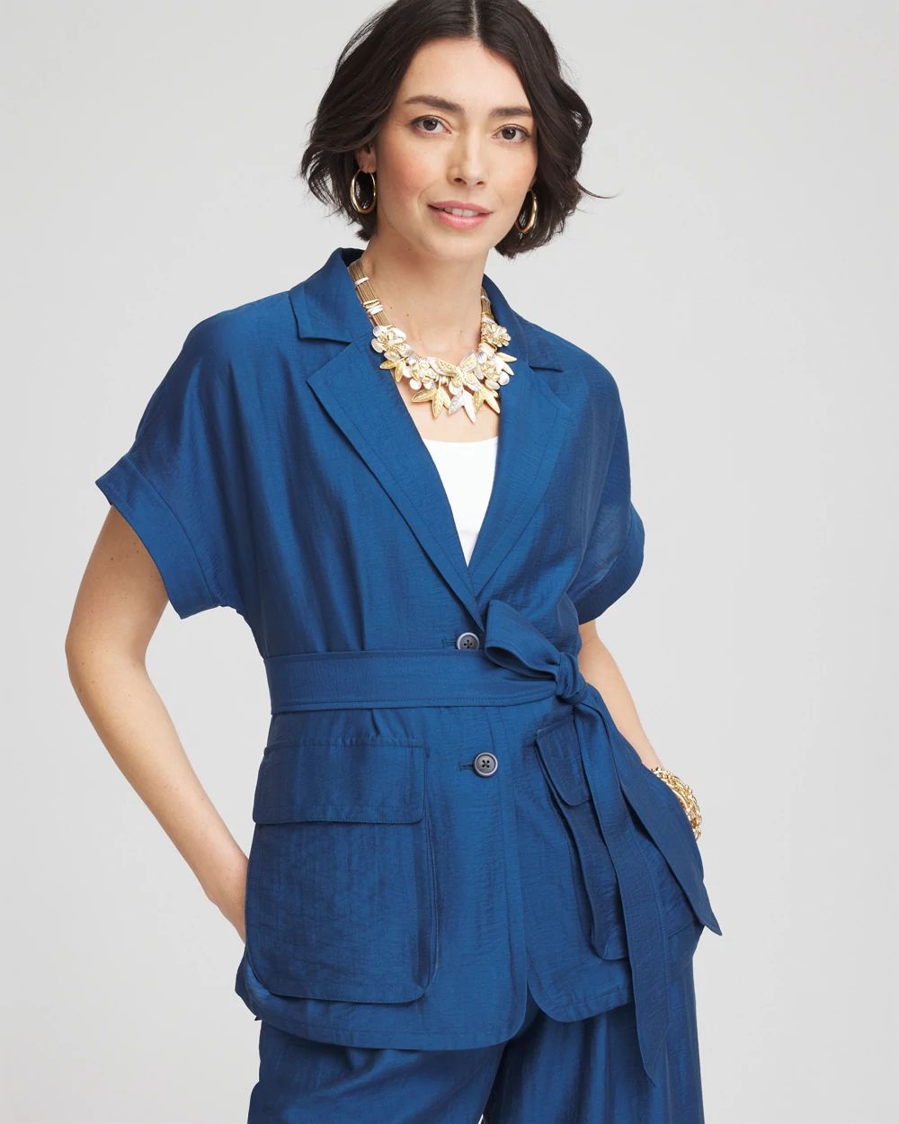 た*こ様 CLUCT CHICO JACKET ブルー L た*こ様 CLUCT CHICO JACKET ブルー L